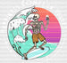 Happiness Comes In Waves Summer DTF Transfer ready2transfer White
