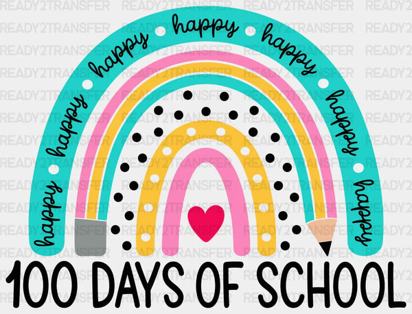 Happy 100 Days Of School DTF Transfer