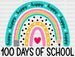 Happy 100 Days Of School DTF Transfer ready2transfer Black