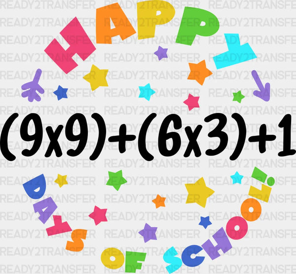 Happy 100 Days Of School DTF Transfer