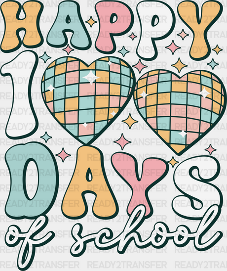 Happy 100 Days Of School Dtf Transfer