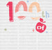 Happy 100th Day Of School DTF Transfer ready2transfer White