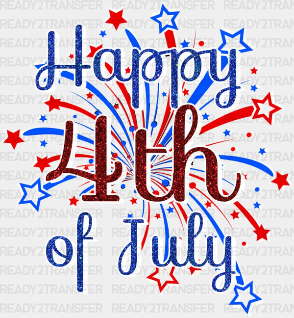 Happy 4Th Of July Firework 4th Of July DTF Transfer