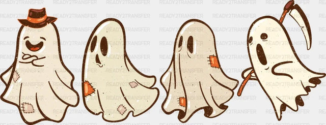 Happy And Sad Ghost DTF Transfer ready2transfer