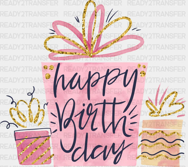 Happy Birthday Boxes - Birthday DTF heat transfer