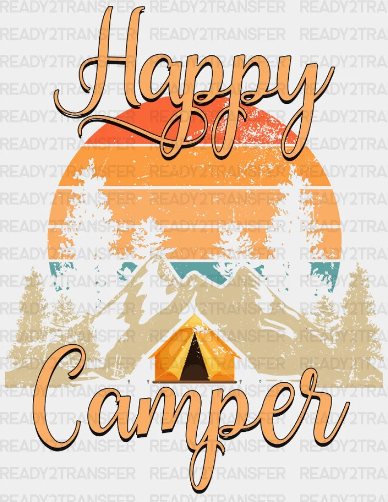 Happy Camper Dtf Heat Transfer Vacation Design Vacay Mode