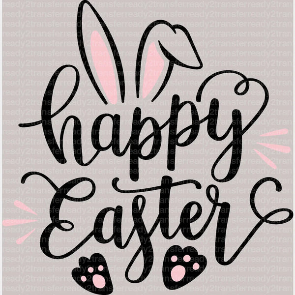 Happy Easter Bunny DTF Heat Transfer, Easter Design
