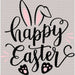 Happy Easter Bunny DTF Heat Transfer, Easter Design ready2transfer Black