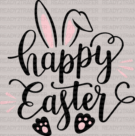 Happy Easter Bunny DTF Heat Transfer, Easter Design - ready2transfer