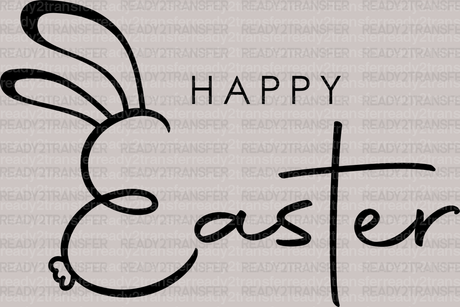 Happy Easter Cross DTF Heat Transfer, Easter Design - ready2transfer