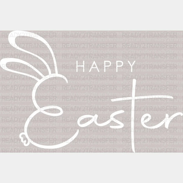 Happy Easter Cross DTF Heat Transfer, Easter Design