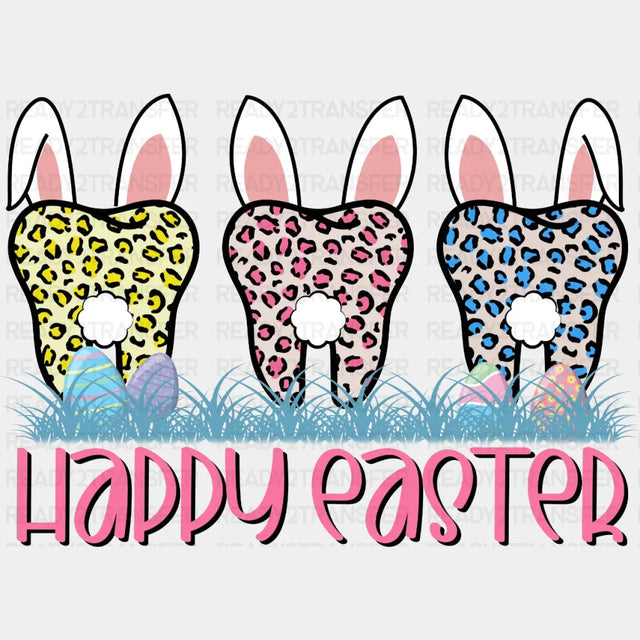 Happy Easter Dentist Dtf Heat Transfer Design