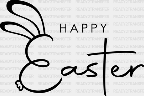 Happy Easter Dtf Transfer