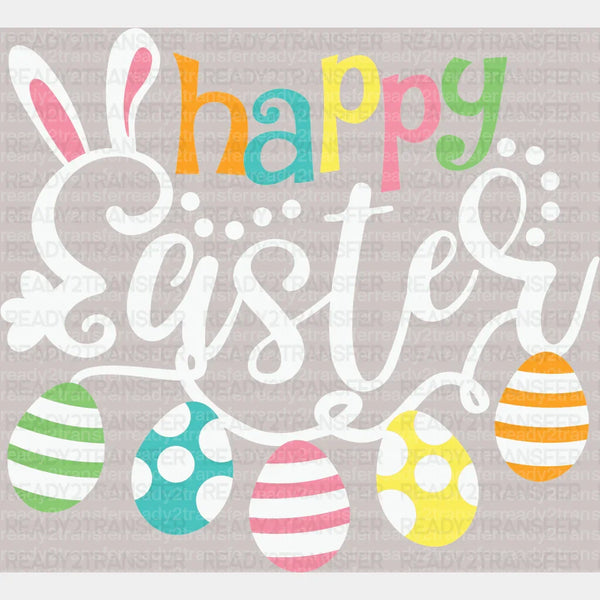 Happy Easter Eggs DTF Heat Transfer, Easter Design