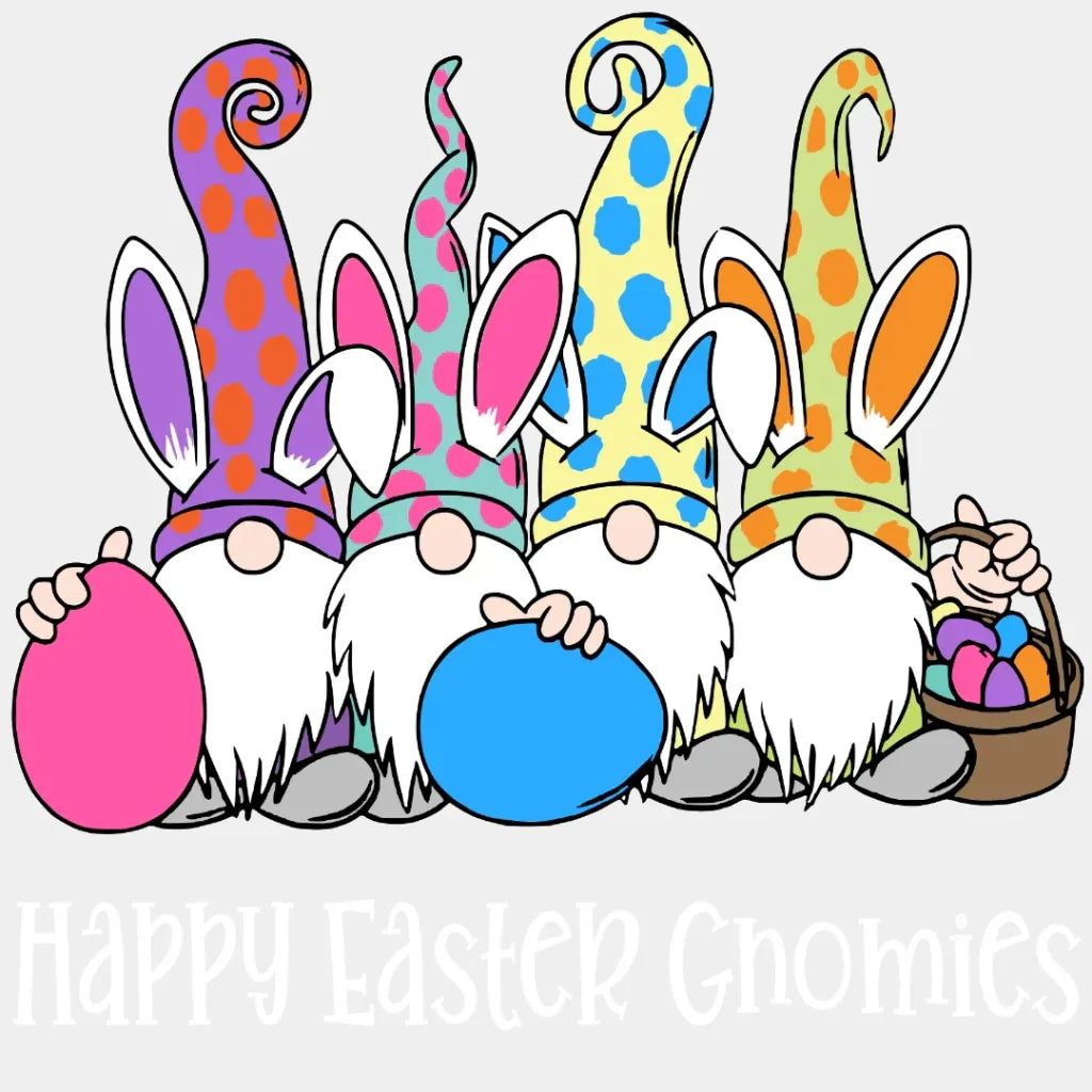 Happy Easter Gnomies Dtf Heat Transfer Design