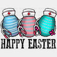 Happy Easter Nurse Dtf Heat Transfer Design