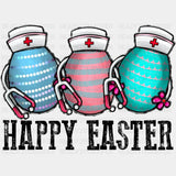 Happy Easter Nurse Dtf Heat Transfer Design