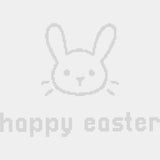 Happy Easter Rabbit Pixelated - Easter DTF Transfer Adult Unisex - S & M (10’’) / Light Color Design (See Imaging)