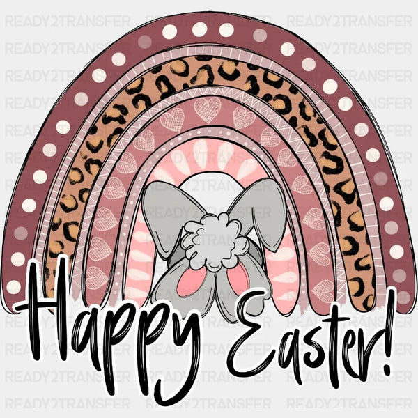 Happy Easter Rainbow DTF Heat Transfer, Easter Design