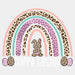 Happy Easter Rainbow DTF Heat Transfer, Easter Design ready2transfer White