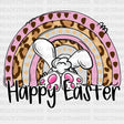 Happy Easter Rainbow Dtf Heat Transfer Design