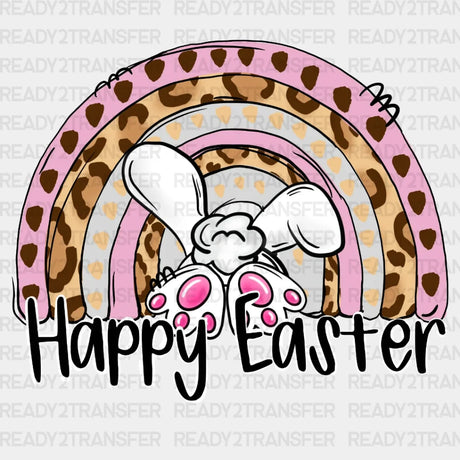 Happy Easter Rainbow Dtf Heat Transfer Design