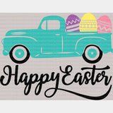 Happy Easter Truck DTF Heat Transfer, Easter Design - ready2transfer