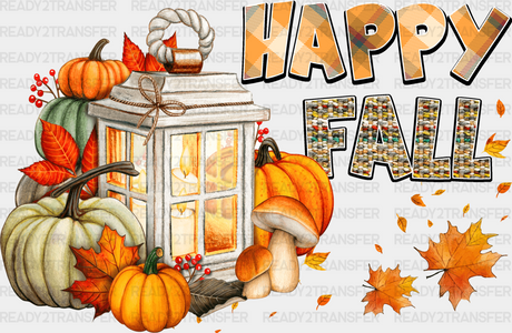 Happy Fall Lantern Design - Dtf Transfer