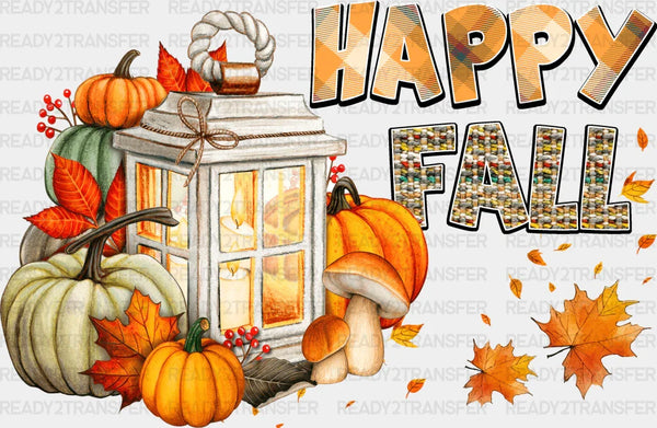 Happy Fall Lantern Design - Fall DTF Transfer