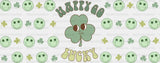 Happy Go Lucky - St Patrick Cup Wrap Uv Sticker Permanent Dtf Decal