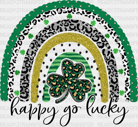 Happy Go Lucky St. Patrick’s Day Rainbow Dtf Heat Transfer Saint Patricks Design St Paddys