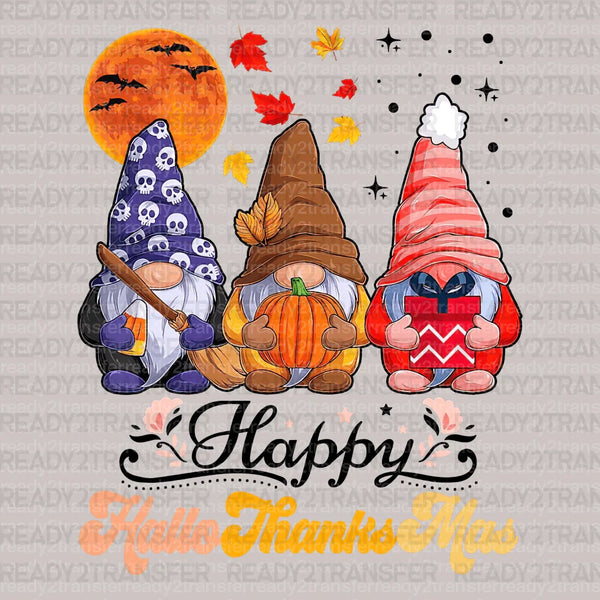 Happy Hallo Thanksmas DTF Transfer