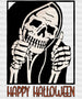 Happy Halloween DTF Transfer ready2transfer Black