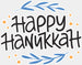 Happy Hanukkah Sprinkles - Hanukkah DTF heat transfer ready2transfer White