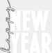Happy New Year Design - New Year DTF heat transfer ready2transfer White