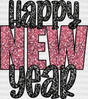 Happy New Year Glitter Design - Dtf Heat Transfer