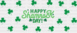 Happy Shamrock Day Green - St Patrick Cup Wrap Uv Sticker Permanent Dtf Decal