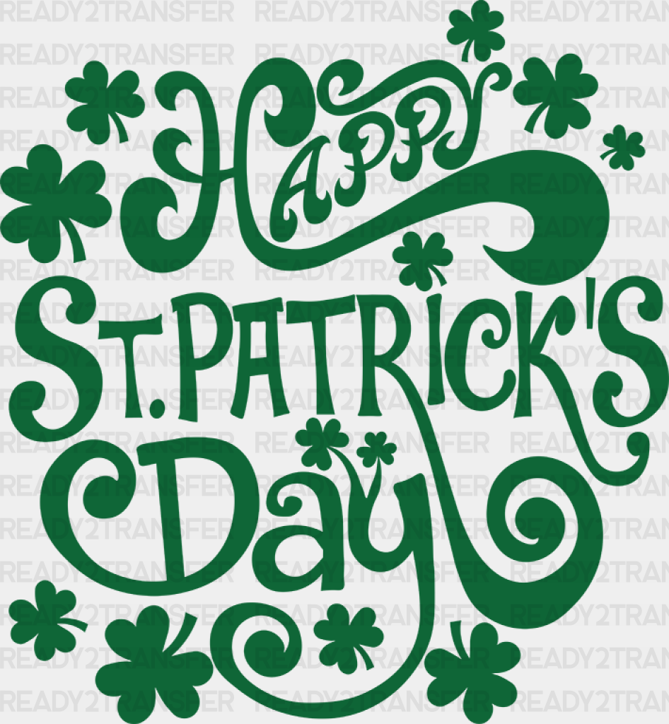 Happy St Patrick’s Day Design Dtf Transfer