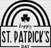 Happy St. Patrick's Day DTF Heat Transfer, Saint Patricks Day Design, St Paddys Day DTF ready2transfer Black