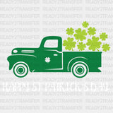 Happy St. Patrick’s Day Truck Dtf Heat Transfer Saint Patricks Design St Paddys