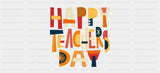 Happy Teacher’s Day - Teacher Cup Wrap UV Sticker Permanent UV DTF Decal
