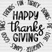 Happy ThanksGIVING DTF Transfer ready2transfer Black