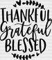 Happy Thanksgiving DTF Transfer ready2transfer Black