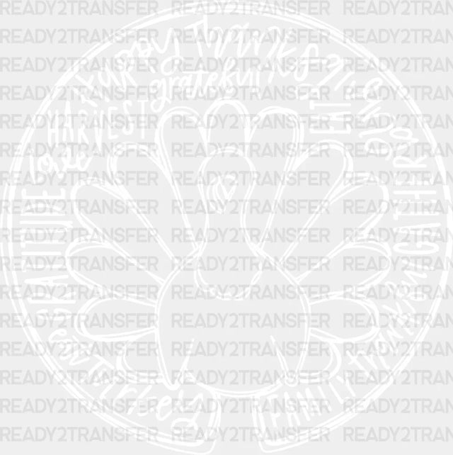 Happy Thanksgiving Dtf Transfer