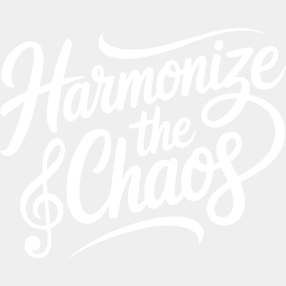 Harmonize The Chaos - Music DTF Transfers ready2transfer Light Color Design (See Imaging)