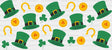 Hats And Coins - St Patrick Cup Wrap Uv Sticker Permanent Dtf Decal