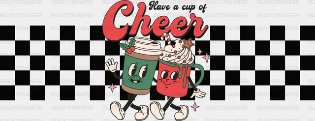 Have A Cup Of Cheer - Mardi Gras Cup Wrap UV Sticker Permanent UV DTF Decal ready2transfer