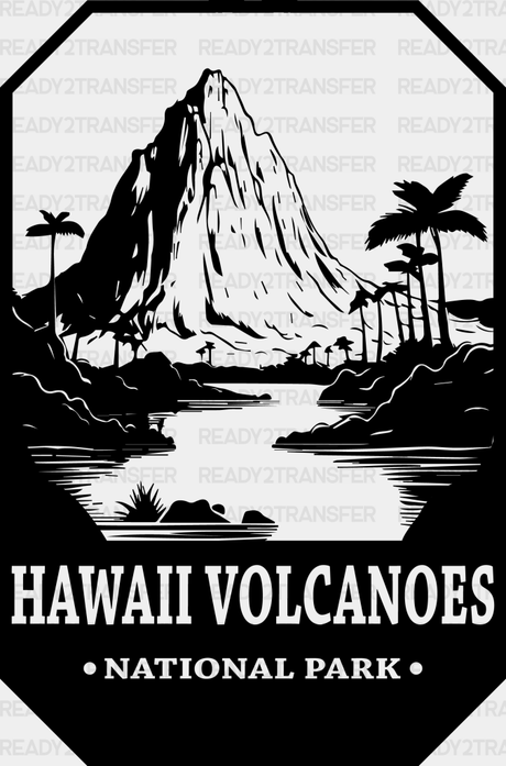 Hawaii Volcanoes National Park Design - Parks Dtf Transfers Adult Unisex S & M (10’) / Black