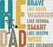 He Is Dad Brave Like David Father's Day DTF Transfer ready2transfer Black