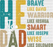 He Is Dad Brave Like David Father's Day DTF Transfer ready2transfer White